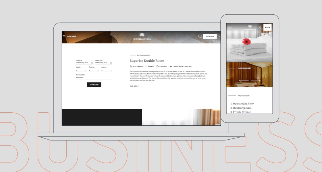 Business Class Canvas for Luxury Hotels and Large Properties by