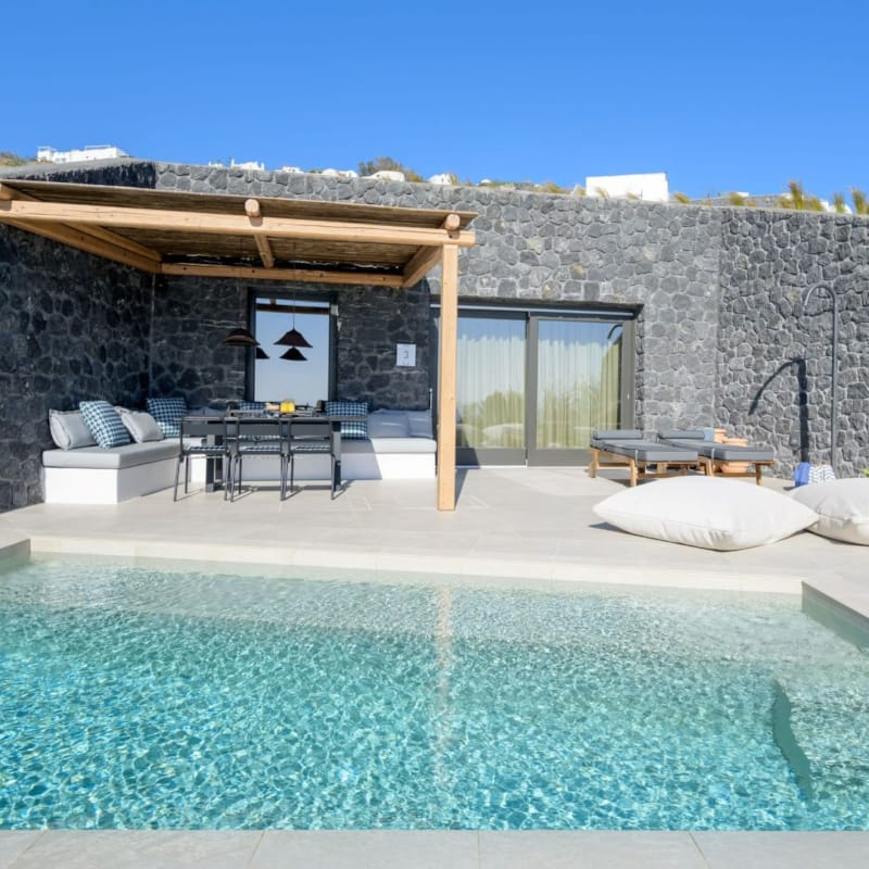 Lithi Retreat Master Villa Private Heated Pool in Santorini I Lithi ...